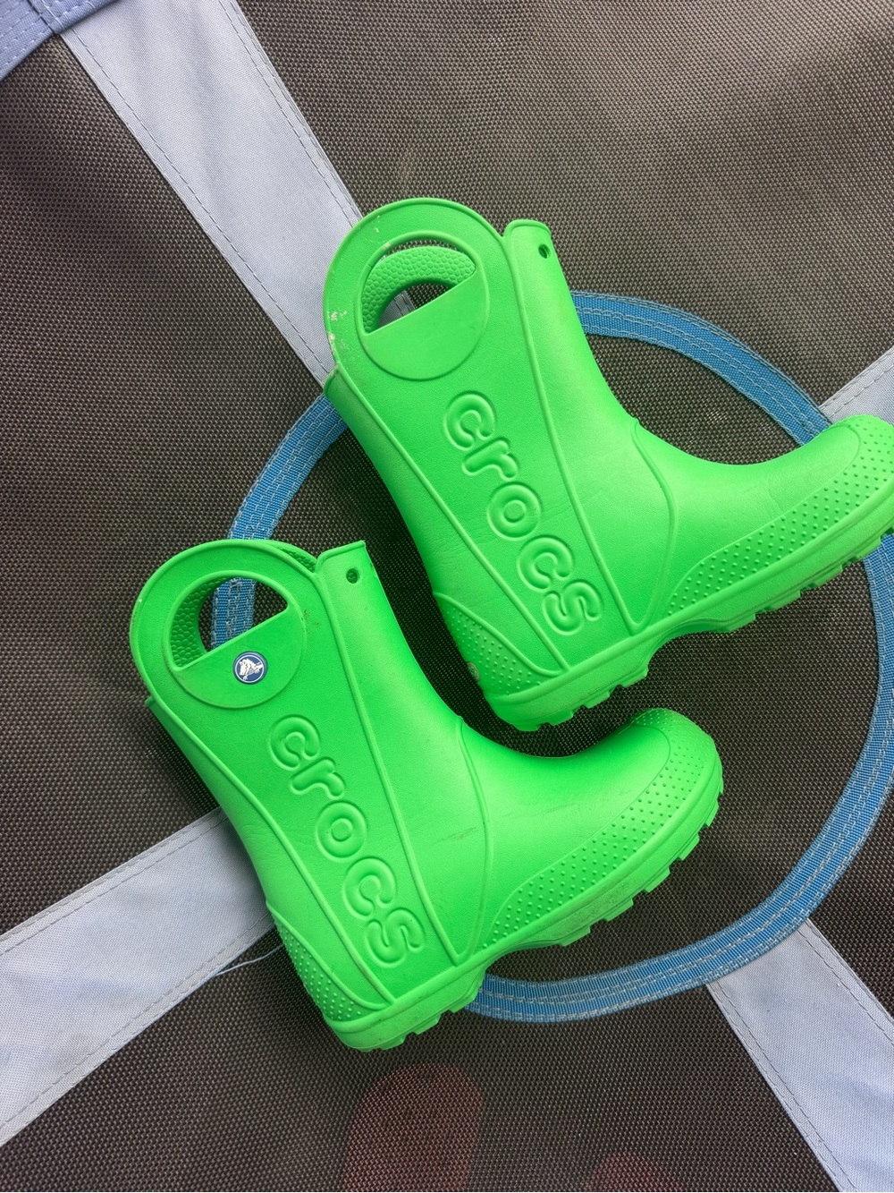 CROCS Bright Green Kids' Rain Boots